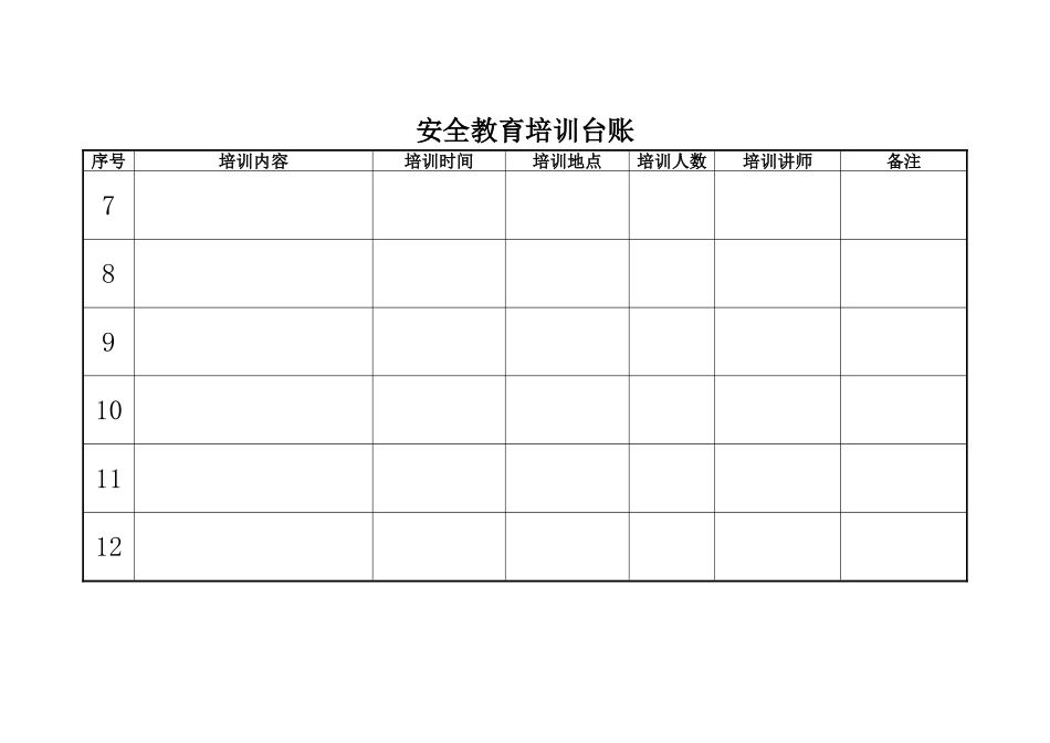 安全教育培训台账33202_第2页