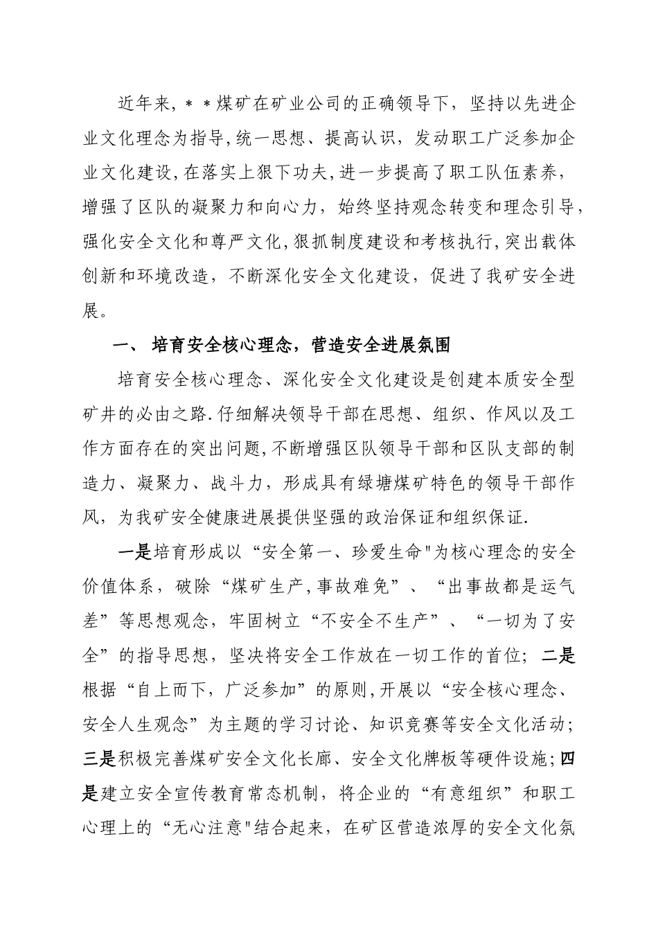 安全文化建设经验交流材料_第2页