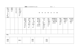 安全文明施工检查表