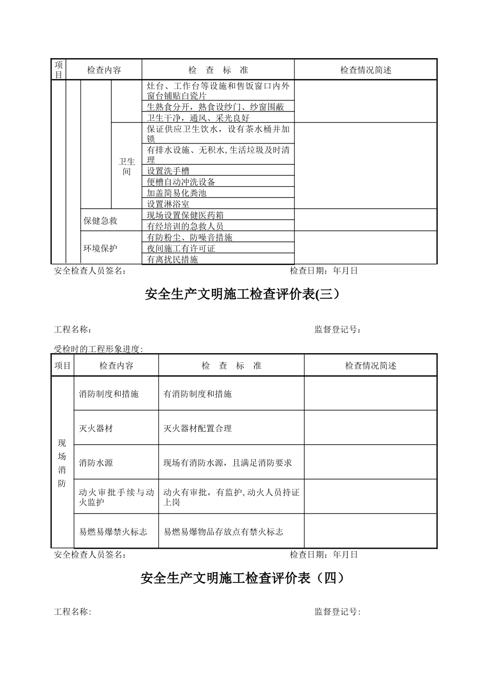 安全文明评价表_第3页
