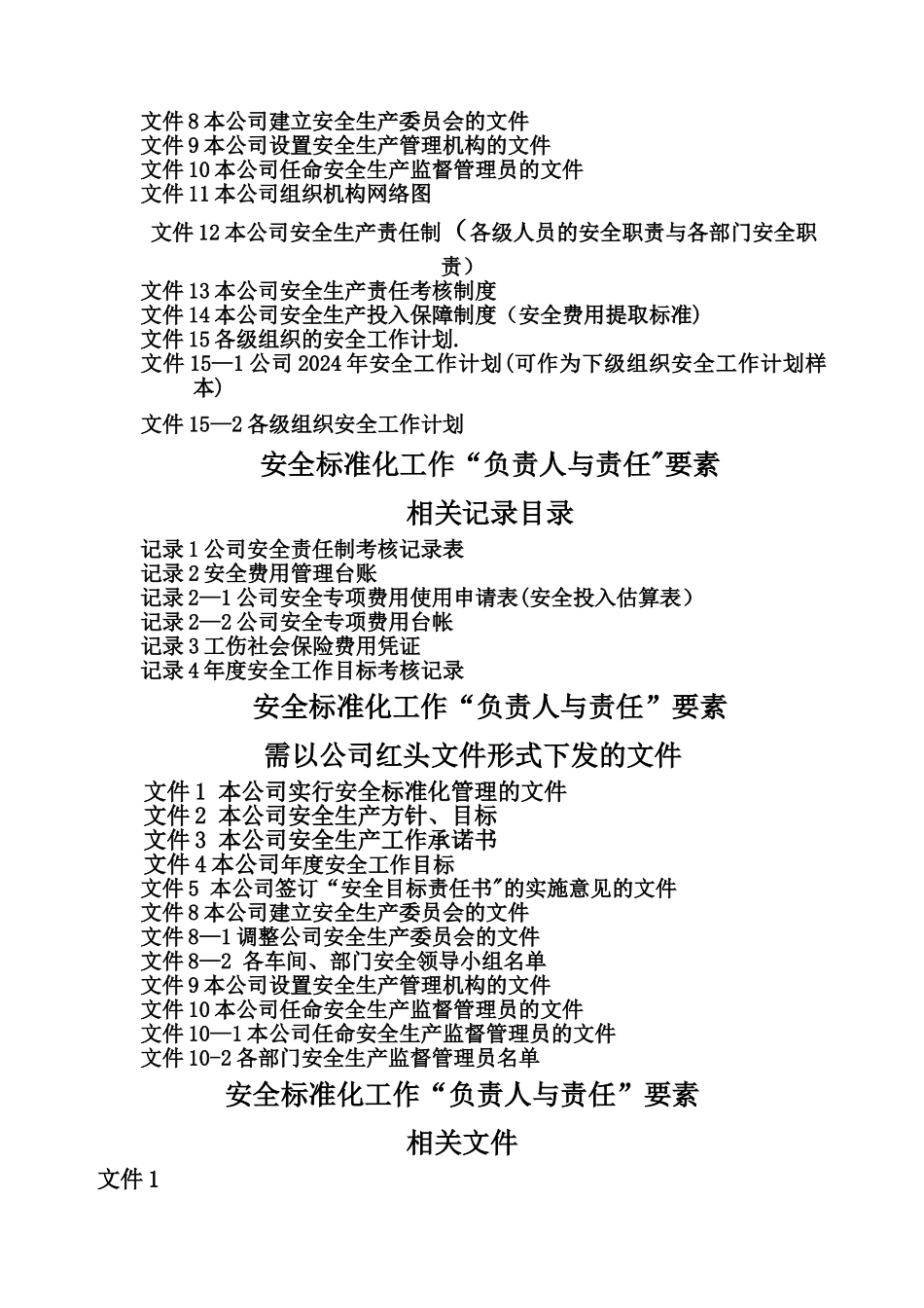 安全标准化所需资料模板_第2页