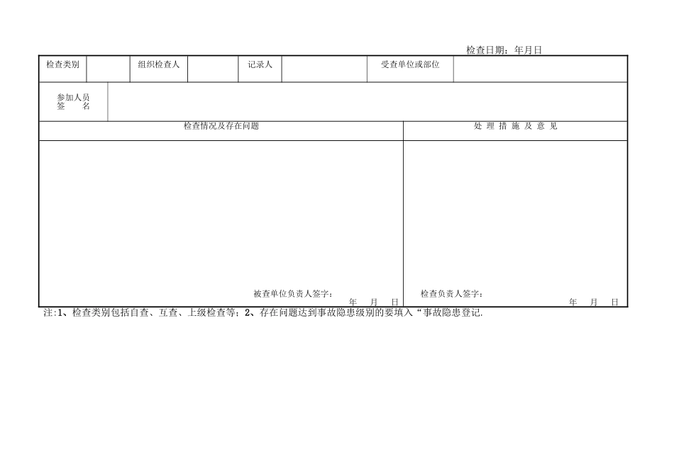 安全检查、事故隐患整改台账_第2页