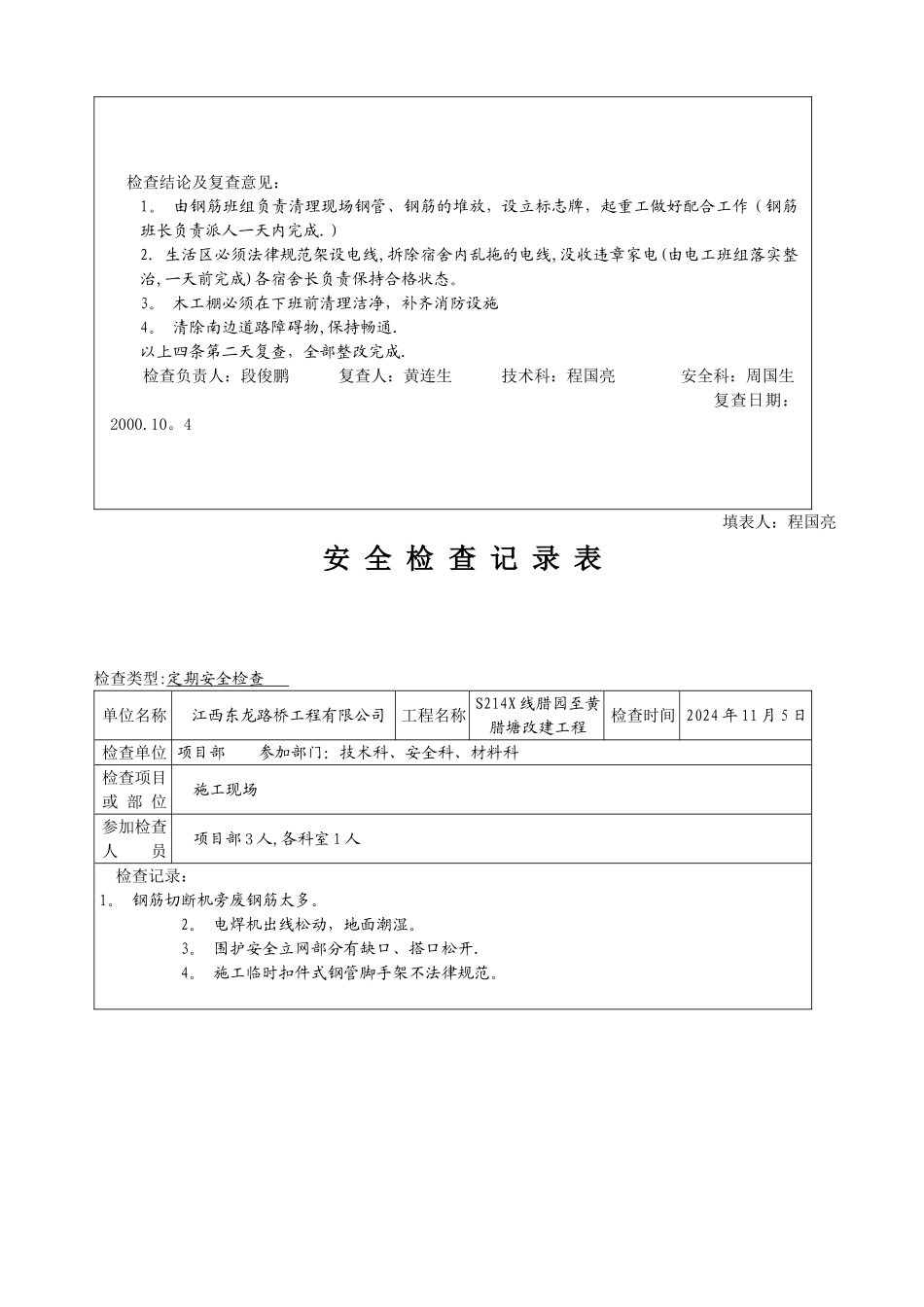 安全检查记录范例_第3页