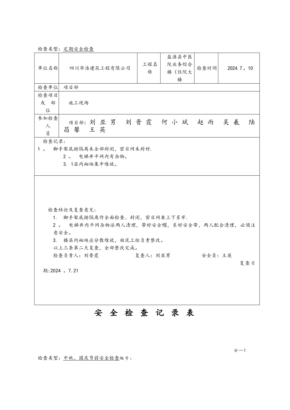 安全检查记录表范例-2_第3页