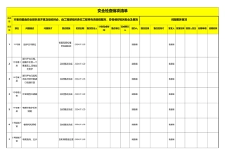 安全检查销项清单11.20