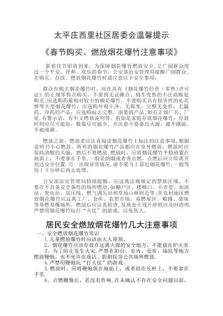 安全燃放烟花爆竹几大注意事项