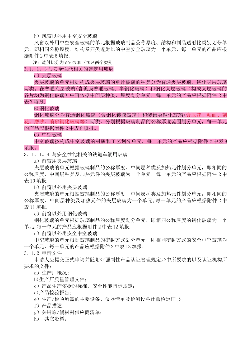 安全玻璃类强制性认证实施规则_第3页
