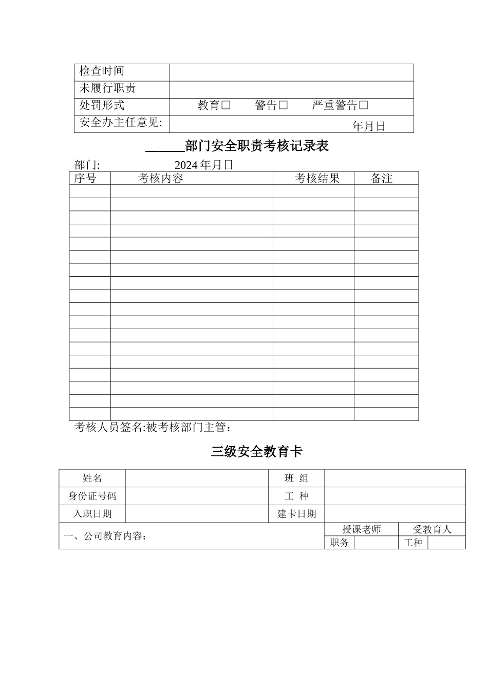 安全生产会议记录表55341_第2页