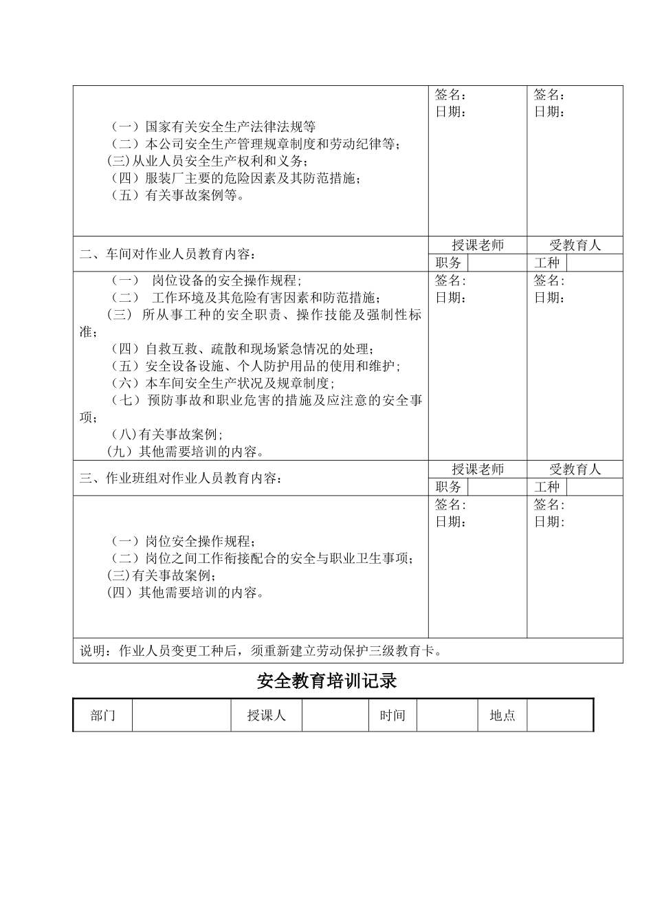 安全生产会议记录表_第3页