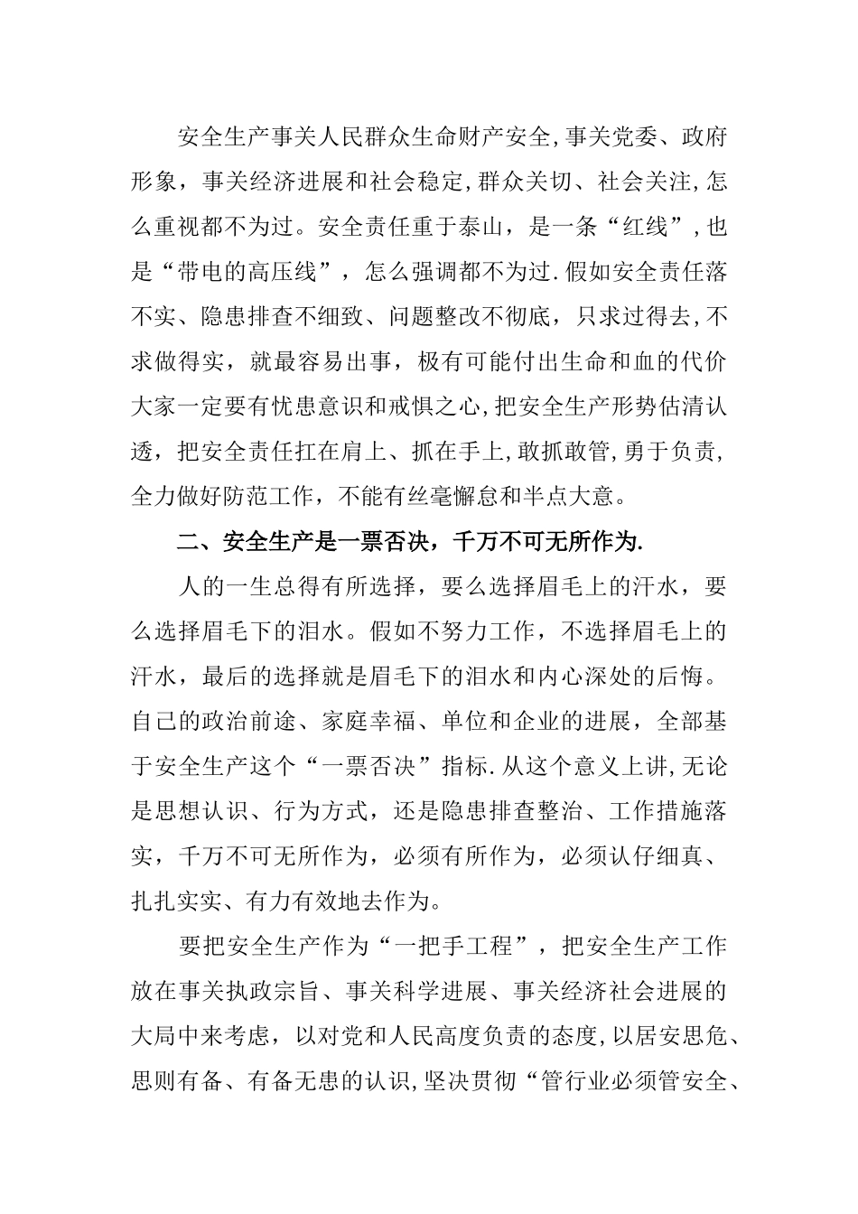 安全生产会议讲话_第3页