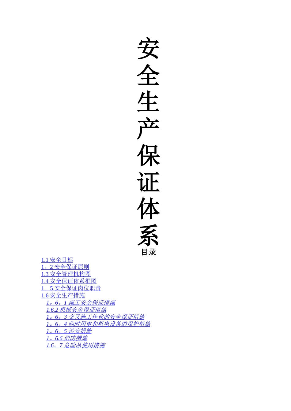 安全生产保证体系(最新)_第1页