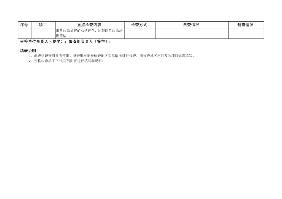 安全生产大检查工作综合督查表_第3页