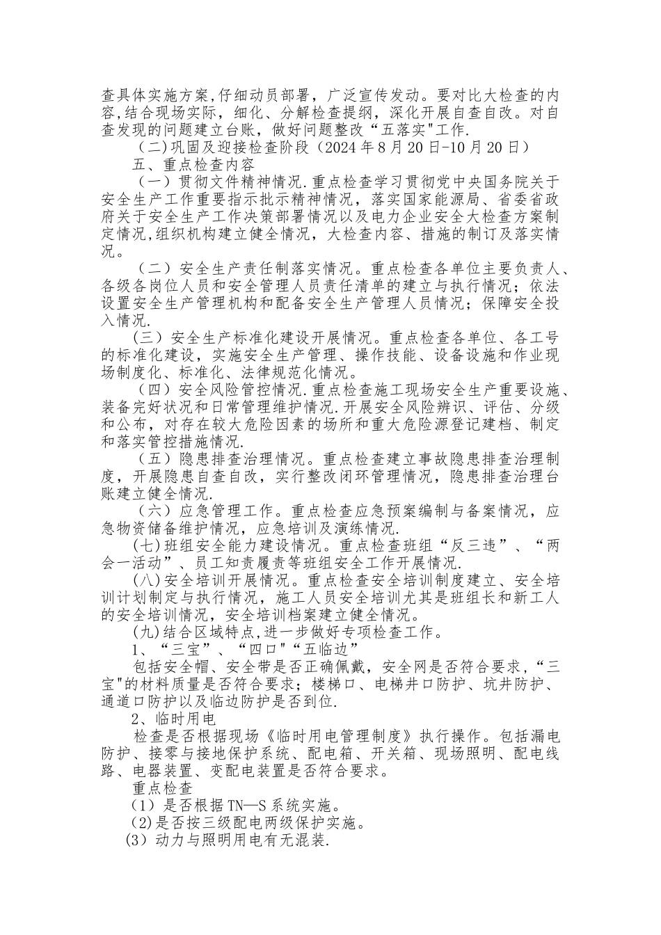 安全生产大检查活动方案_第2页