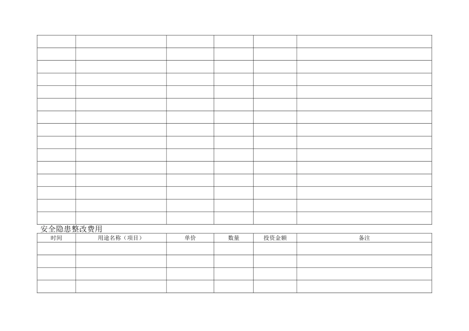 安全生产投入费用台账_第2页