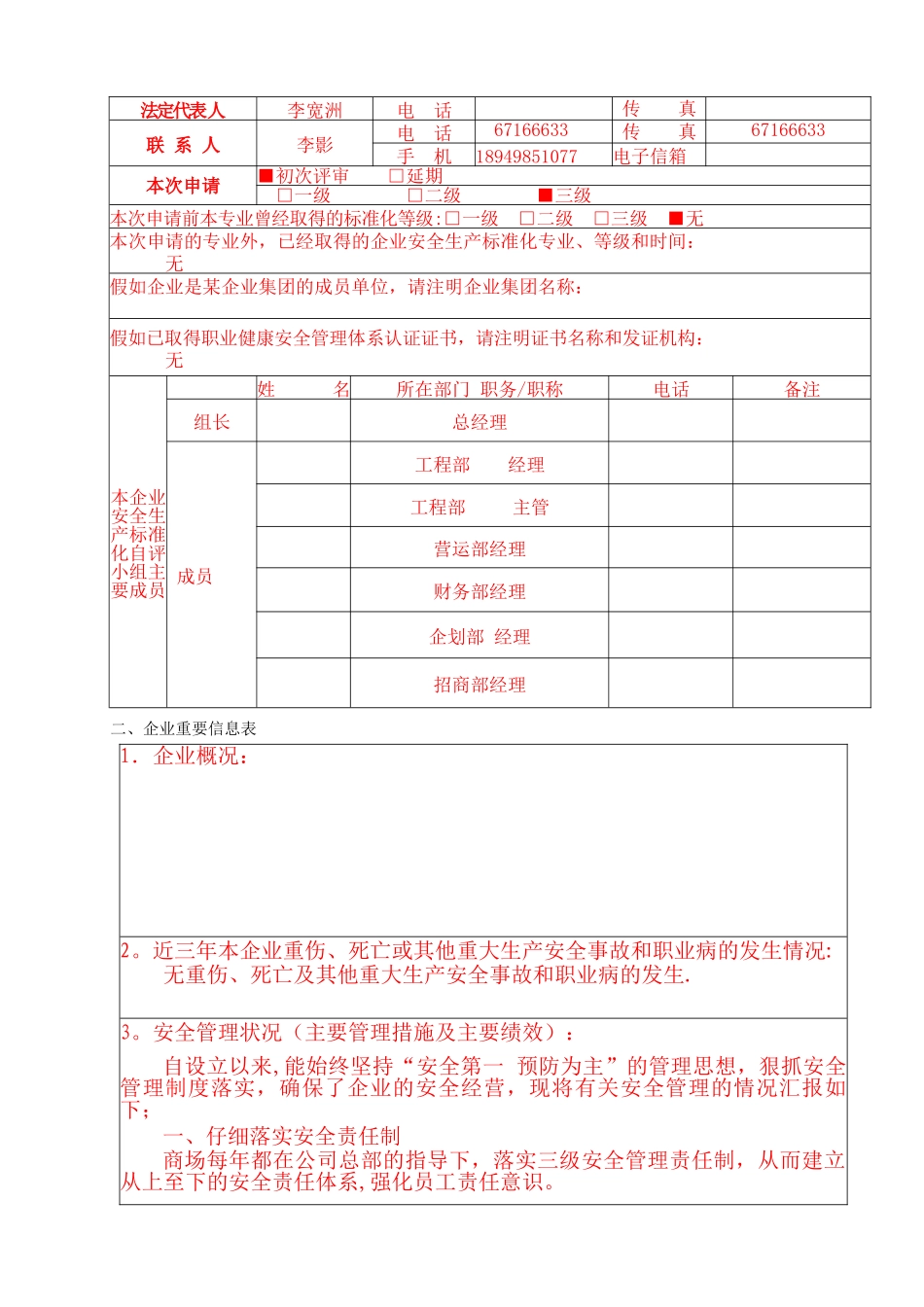 安全生产标准化自评报告模板_第3页