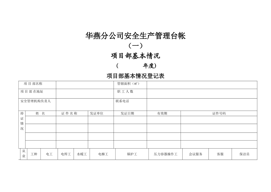 安全生产管理台帐_第1页