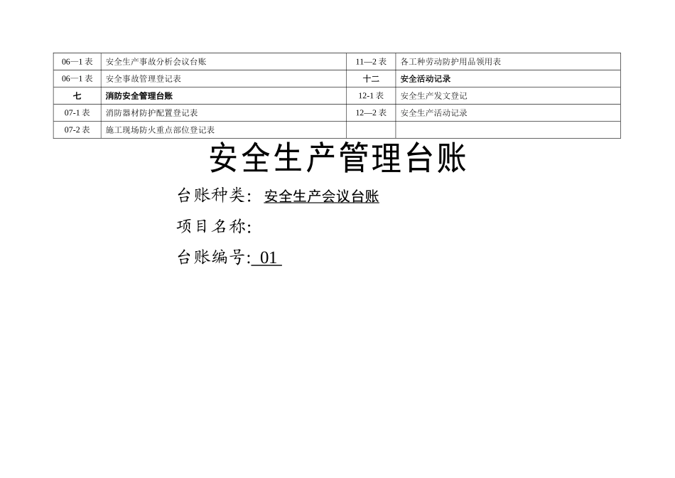 安全生产管理台账(空表)_第2页