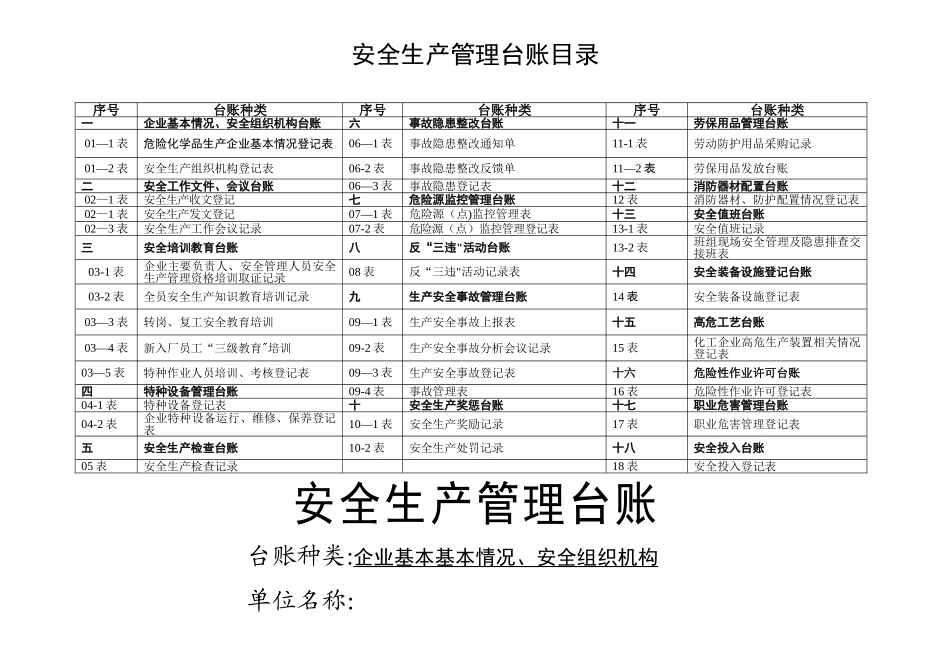 安全生产管理台帐样表_第2页