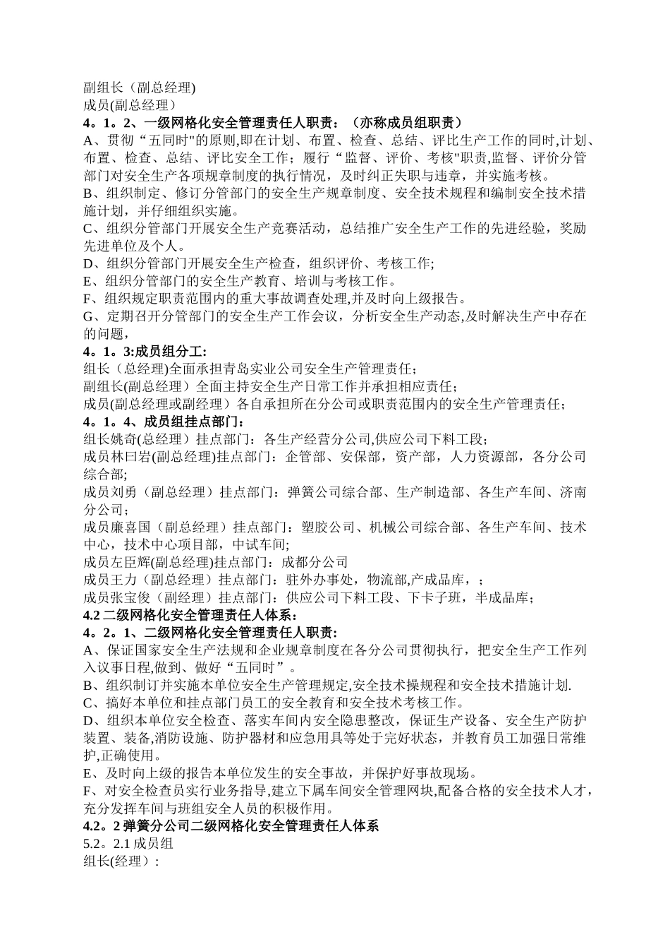 安全生产网格化管理方案_第2页