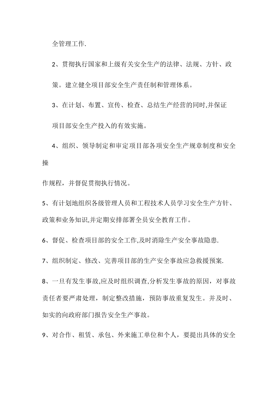 安全生产领导小组安全职责_第2页