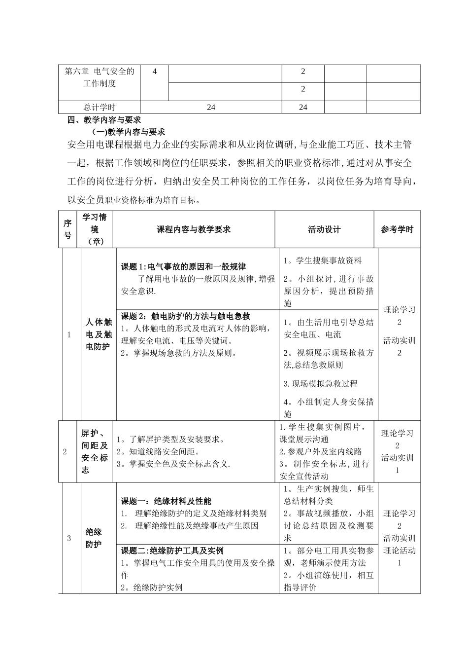 安全用电课程标准完整版_第3页
