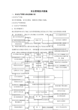安全管理技术措施
