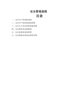 安全管理流程图