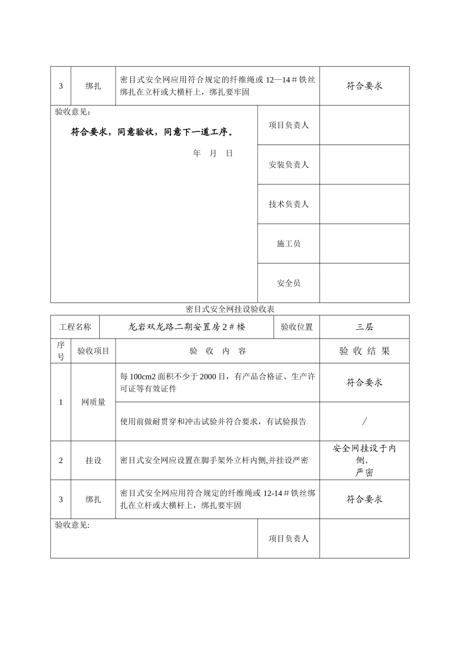 安全网验收表_第3页