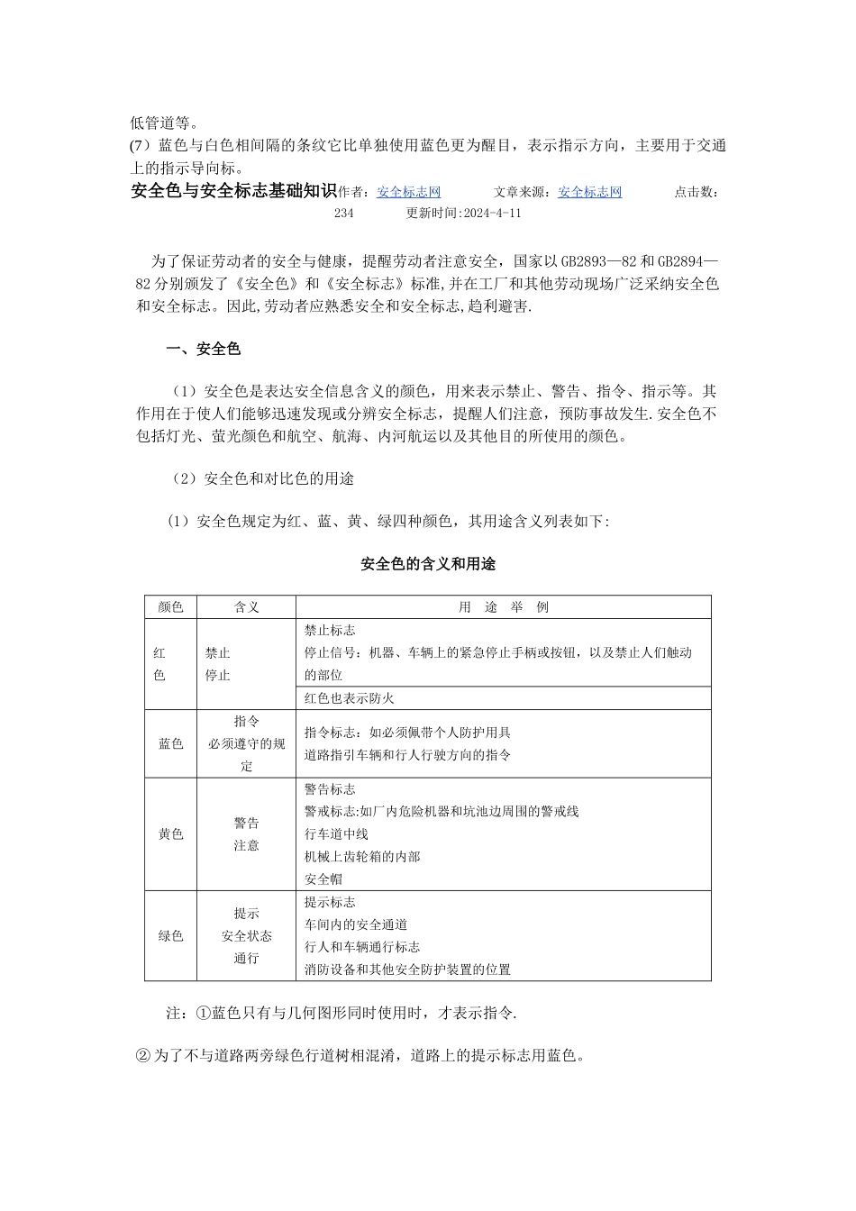 安全色与安全标志基础知识_第2页