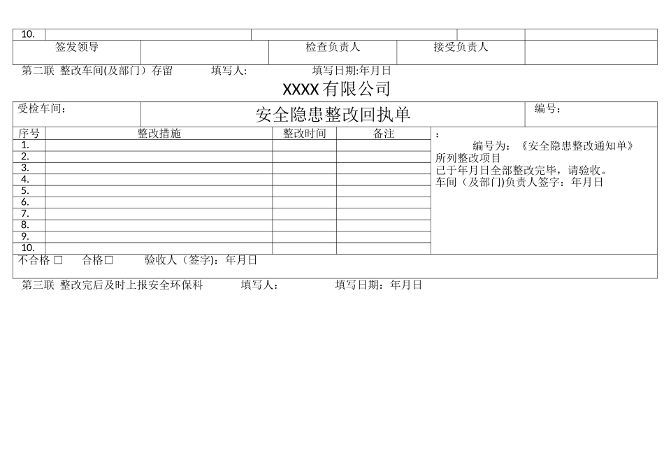 安全隐患整改表_第2页