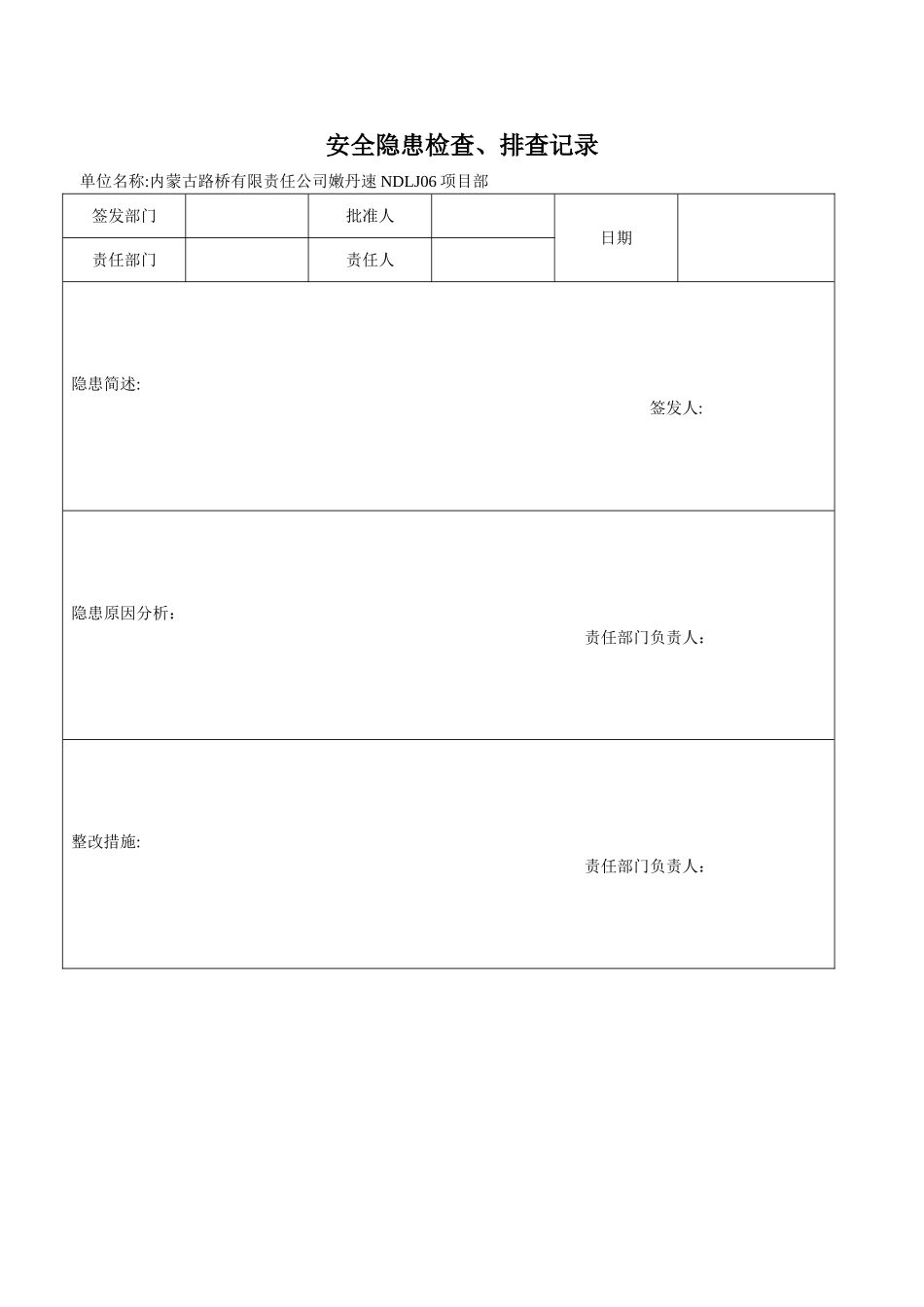 安全隐患整改记录台账_第2页