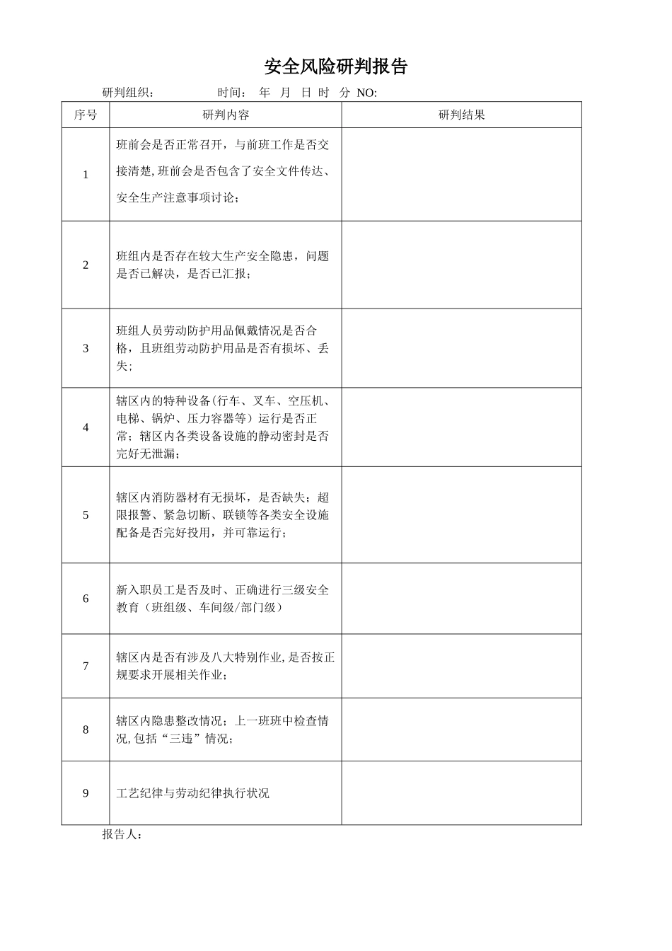安全风险研判报告1_第1页