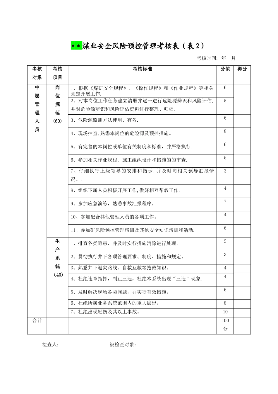 安全风险预控管理专项培训计划表_第3页