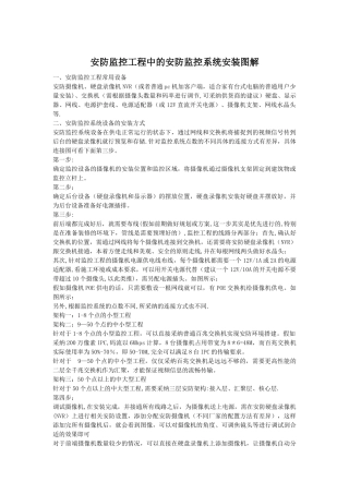 安防监控工程中的安防监控系统安装图解
