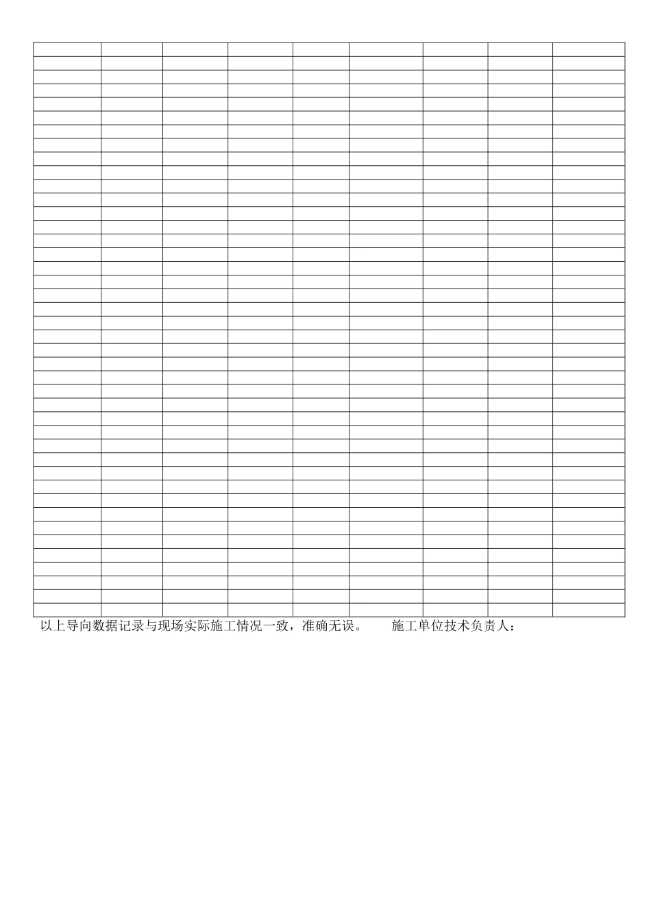 定向钻导向记录表_第2页