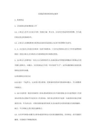 实用家居建材店面机制制度汇编