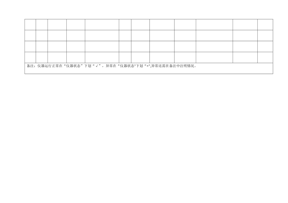 实验室仪器设备使用记录表_第2页