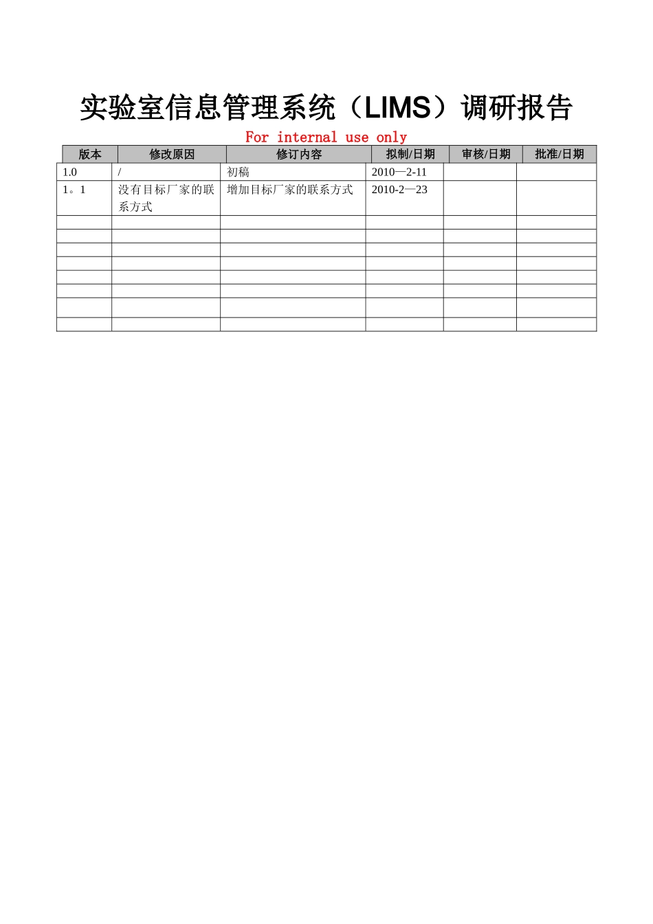 实验室信息管理系统调研报告_第1页