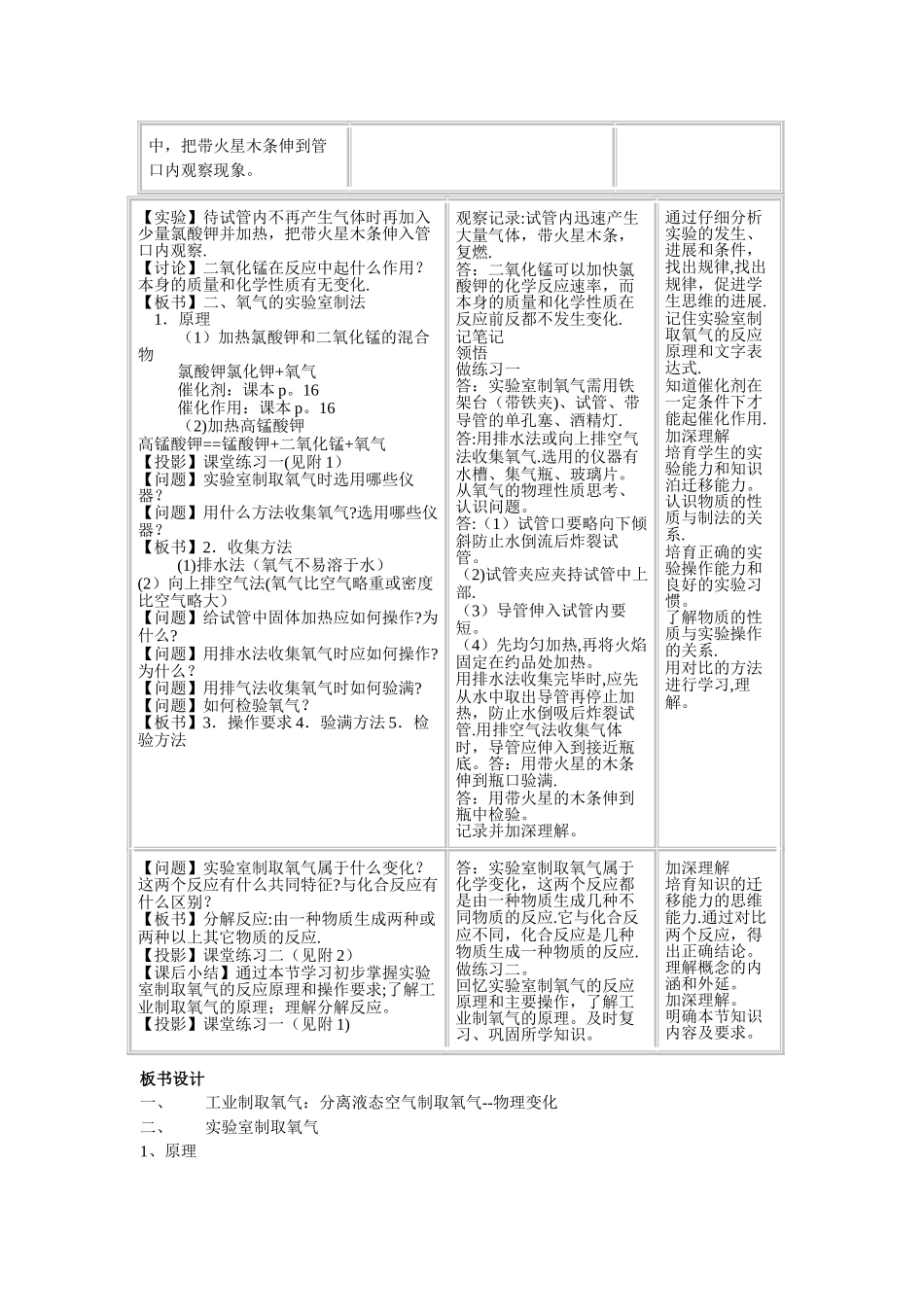 实验室制取氧气实验教案_第2页