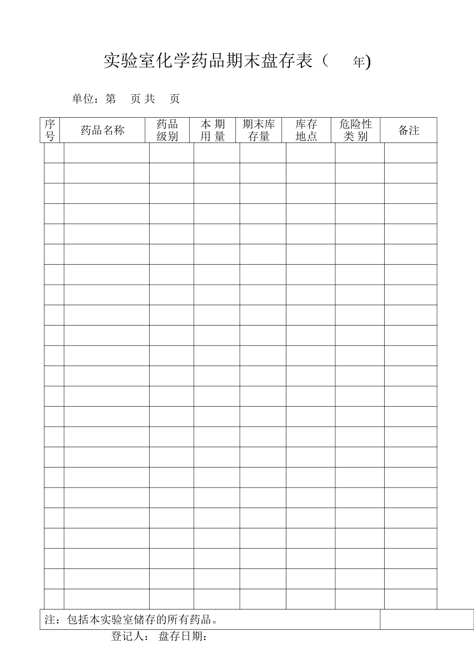 实验室化学试剂入库登记表_第2页