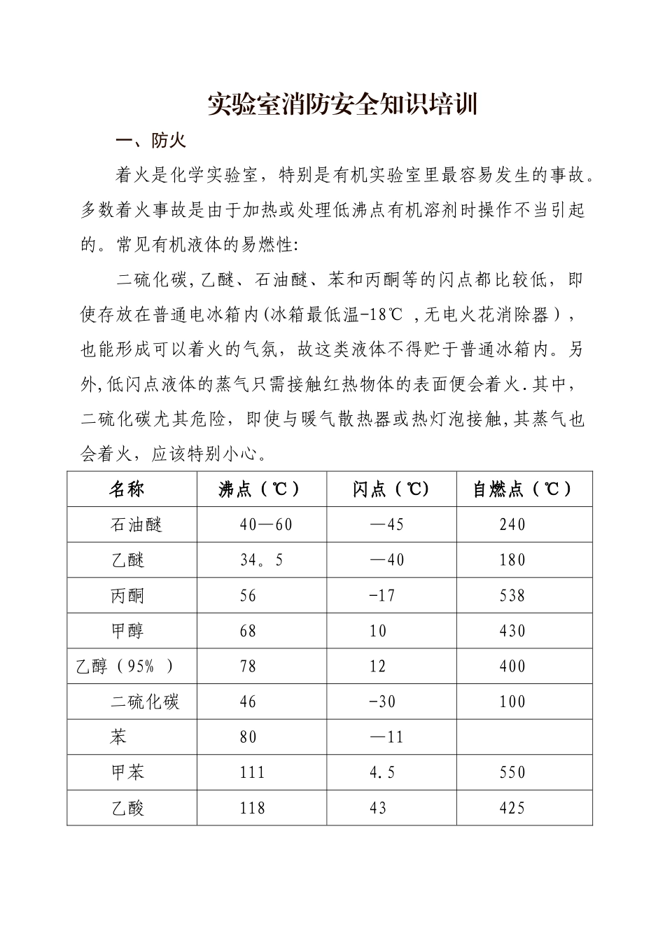 实验室消防安全知识培训_第1页