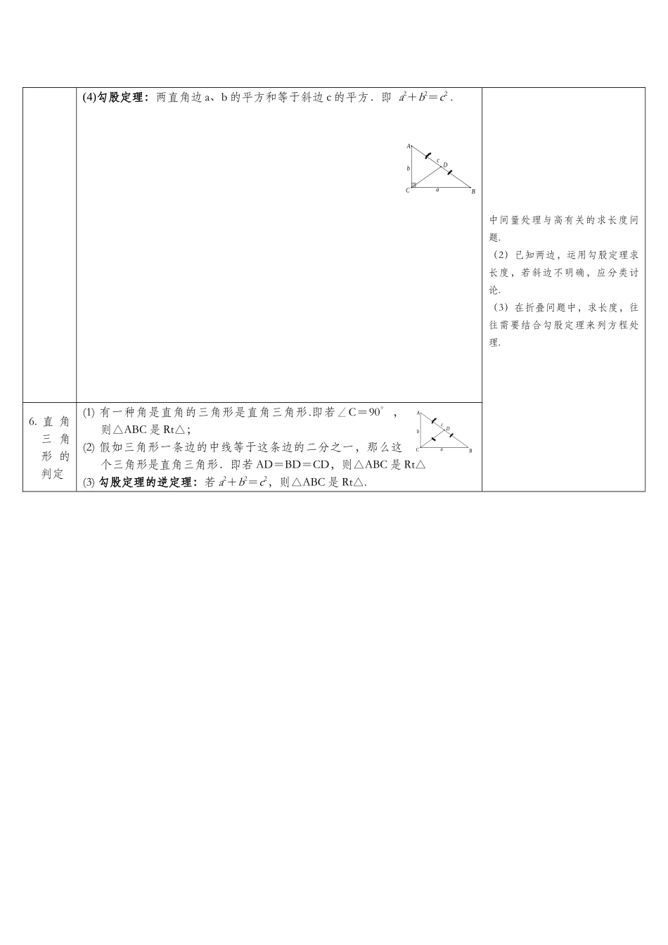 2025年沪科版数学中考知识点梳理第16讲等腰等边及直角三角形_第2页