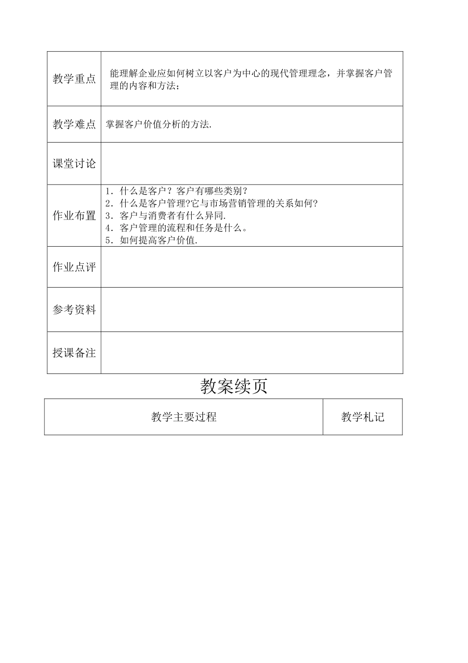 客户关系管理教案_第2页