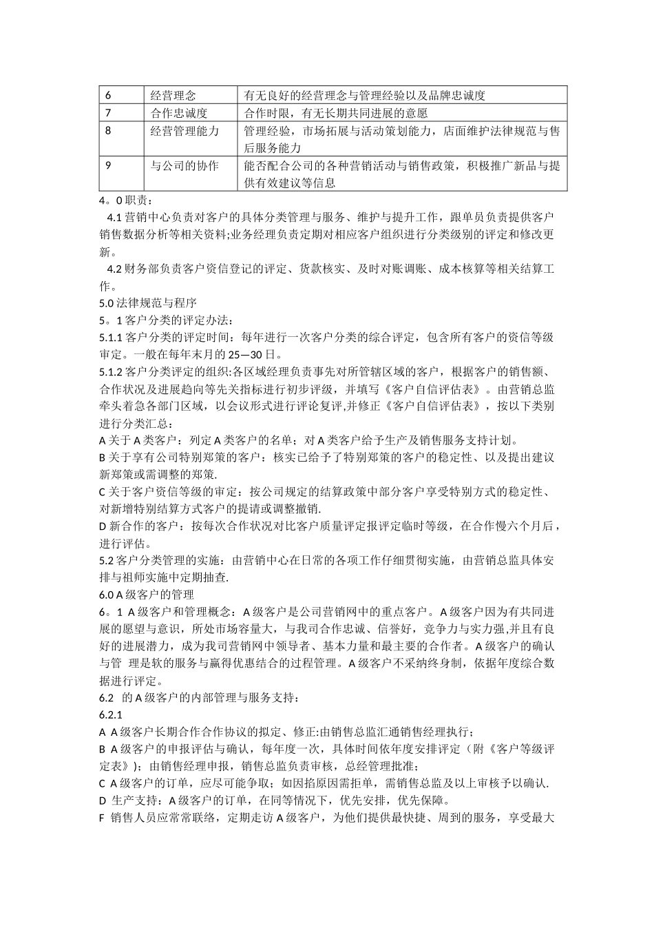 客户分级管理制度_第2页