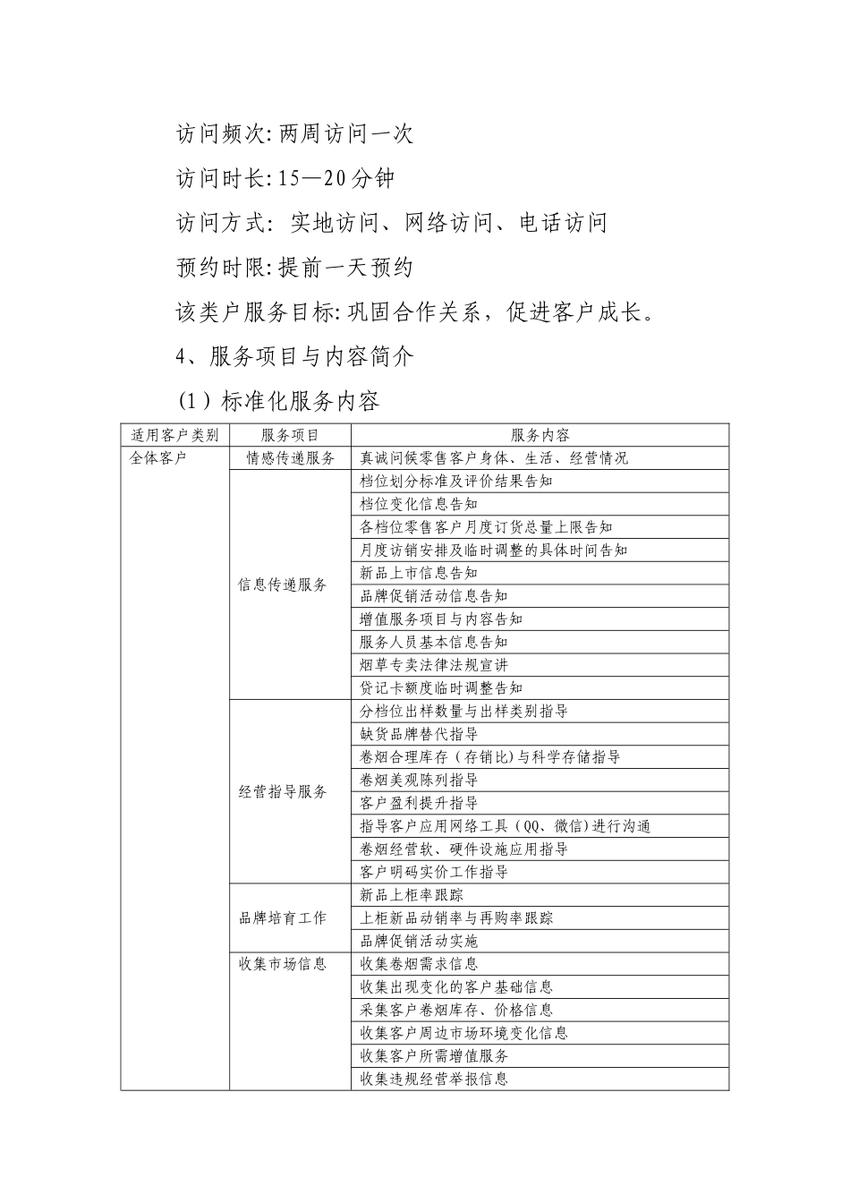 客户经理拜访服务标准与工作流程_第2页