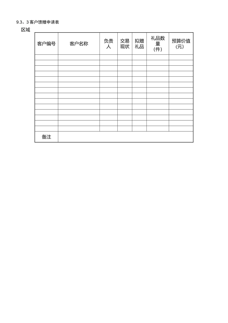 客户销售统计表格模板_第3页