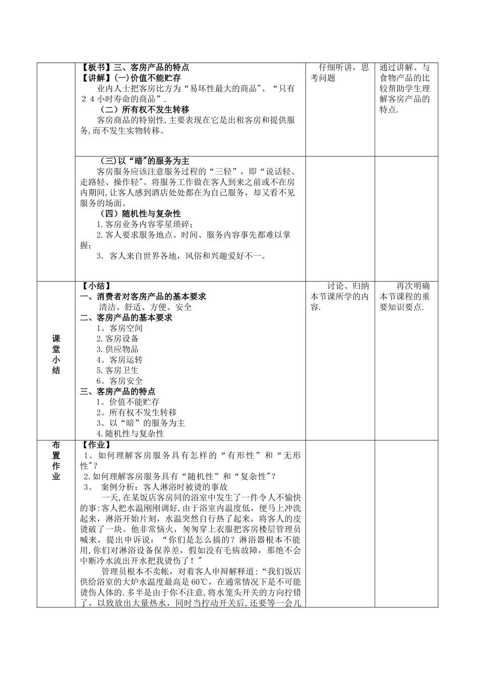 客房教案——客房产品_第3页