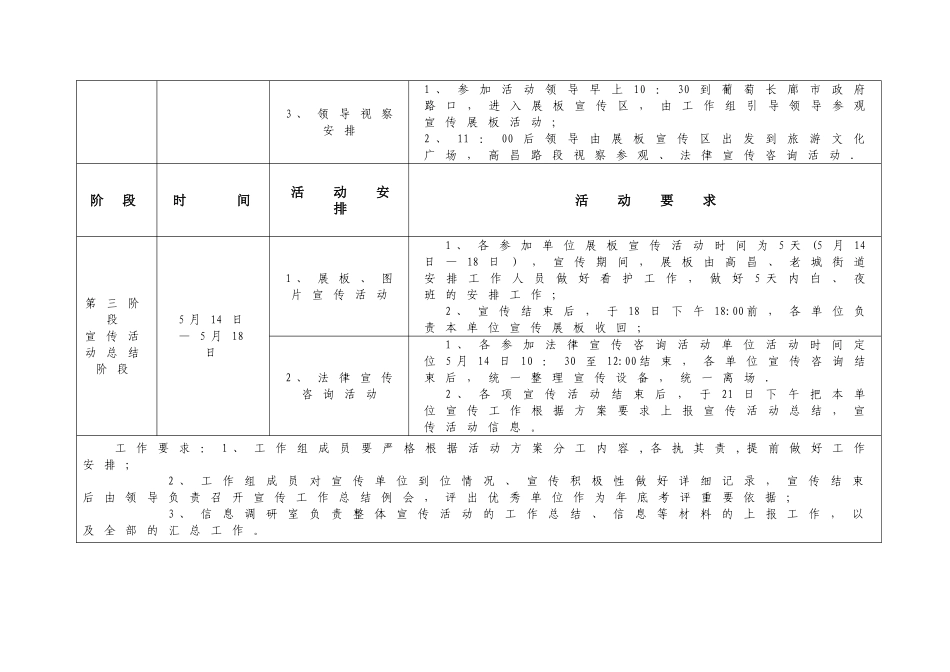 宣传活动安排表_第2页