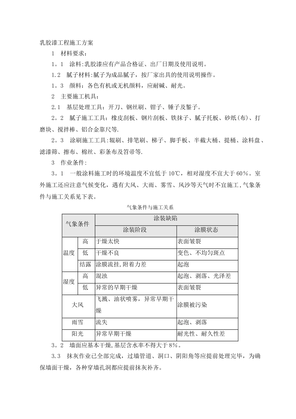 室内乳胶漆工程施工方案_第1页