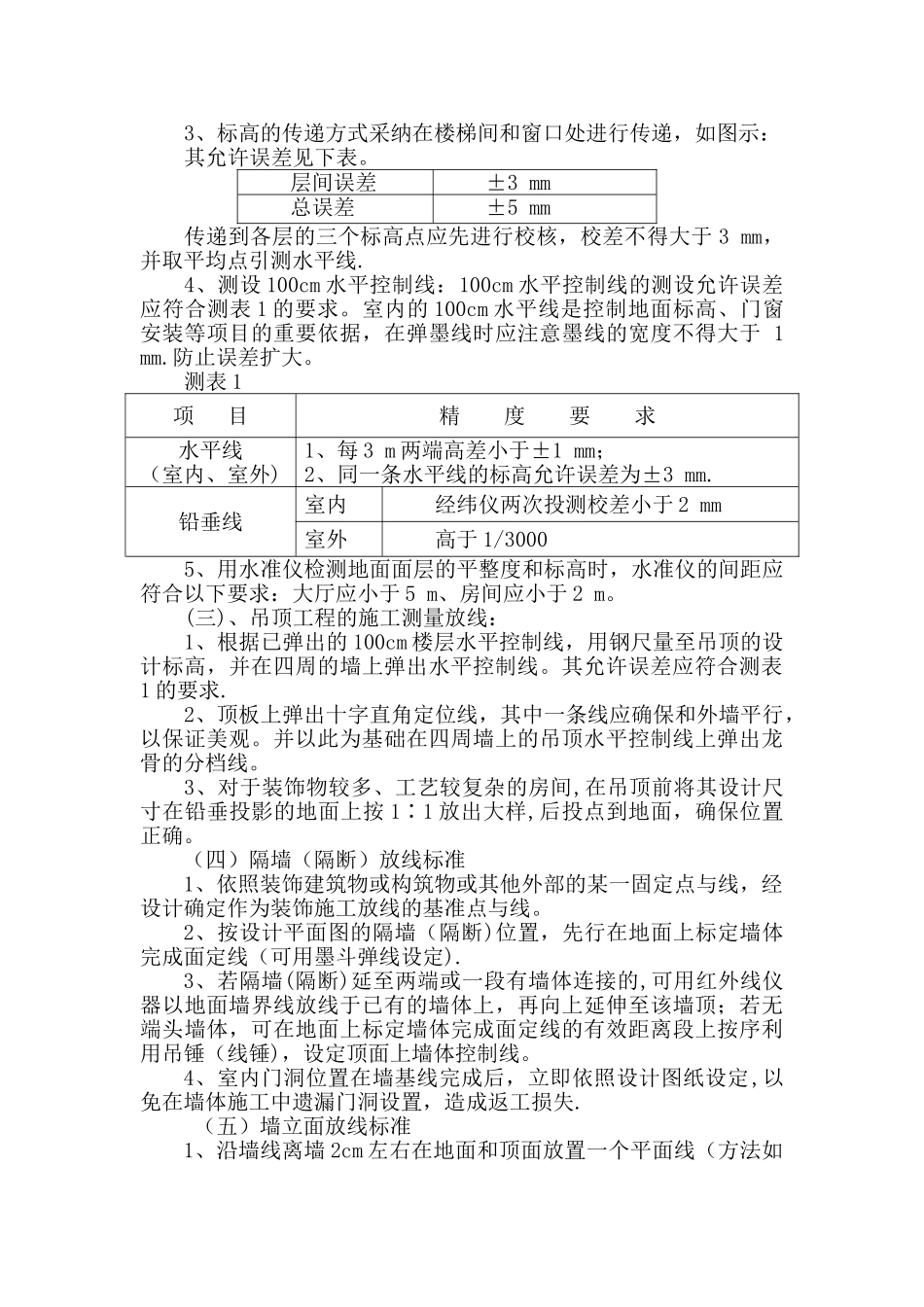 室内装修改造工程测量放线施工方案_第2页